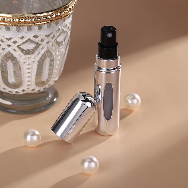 5ml Refillable Perfume Bottle - Bottom-Fill, Self-Priming, Recyclable, Rechargeable Spray, Portable Sample Size, Cosmetic Bottle.