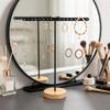 Round Base Jewelry Display Stand Iron Frame Earrings Holder Bracelet Organizer  Dresser Organizer