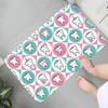Cartoon Dentist Tooth Fun Graphic Printed Flannel Non-slip Mat Rug Carpet for Bathroom Kitchen Entrance Educational Home Decor