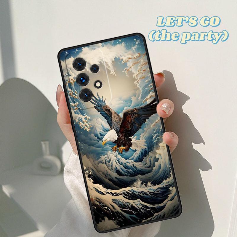 Eagle Hawk Bird Animal phone case For Samsung Galaxy A42 A31 A40 A51 A71 A32 A80 A91 A52 A72 A73 A20e A21S A50 A70 A11 A12 Cover