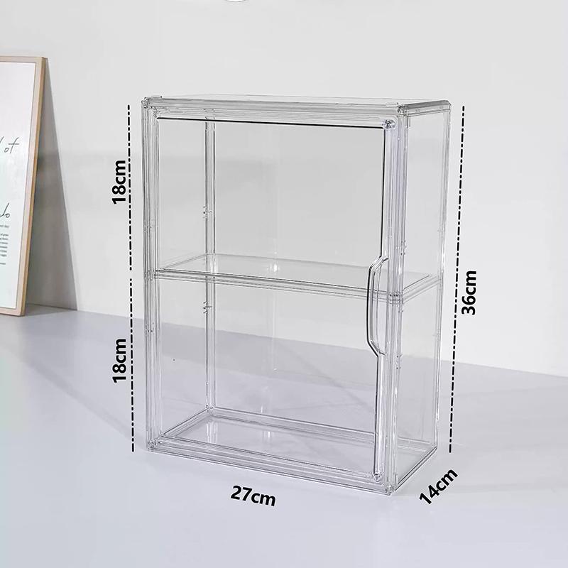 

1/2/3 Layers Labubu Storage Box Transparent Acrylic Display Boxes Doll Organizer Desktop Dustproof Cabinet Home Storage
