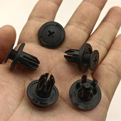 10/30/50/100PCS 10mm Plastic Rivet Fastener Screw Automotive Bumper Fender Automotive Fastener Clamp Universal Type