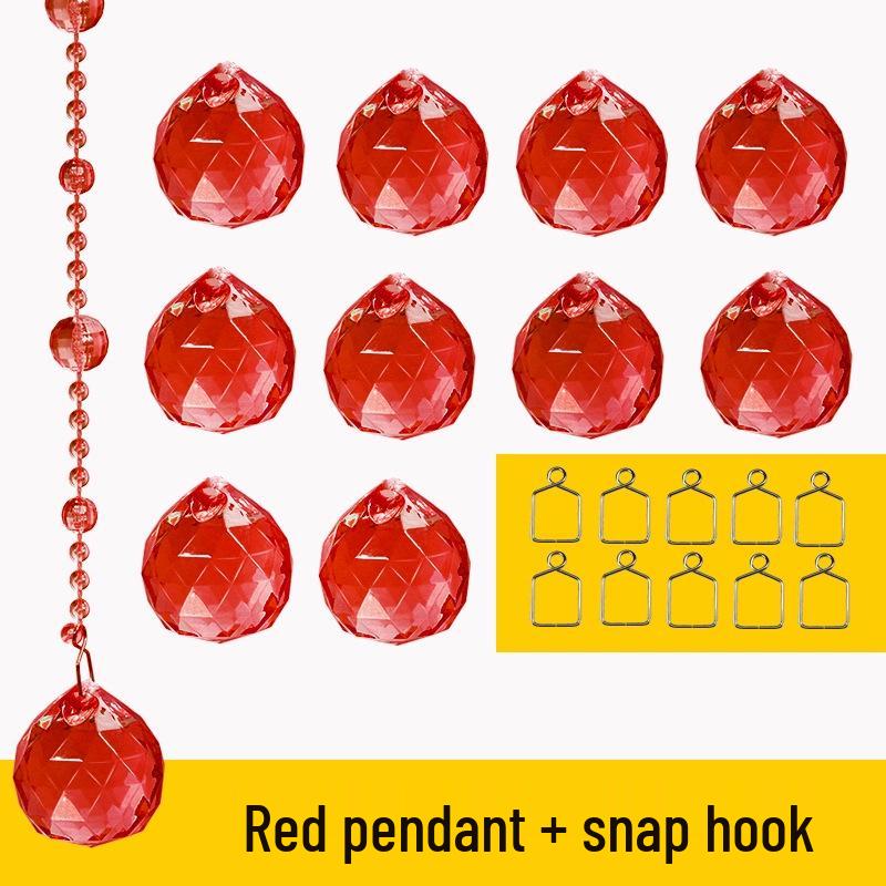 Transparent Crystal Bead Door Curtain for Wedding Decoration - DIY Hanging Partition with Feng Shui Elements, No Punching Required.