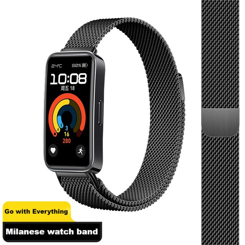 Magnetic Metal Milan Strap For Huawei Band 10 Smart  Watch Strap Bracelet For Huawei Band10 9 8 NFC Case Strap Accessories