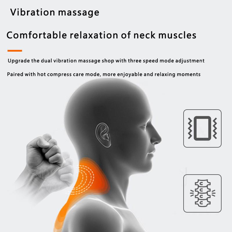 USB powered vibration massage heating therapy neck massager intelligent heating neck protector vibration massage neck cover