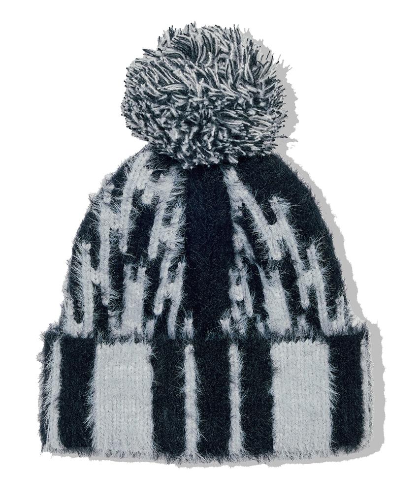 KND Navajo Pattern Beanie Hairy Black