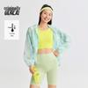 Benlai Women's Cool-Feel Lightweight Sports Hooded Print Jacket