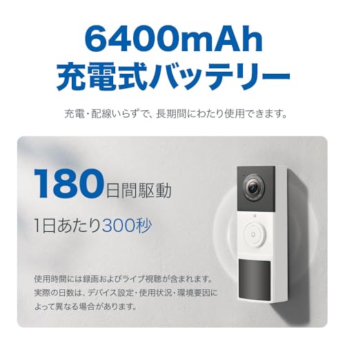 Tapo Smart Doorbell, Smartphone Video Doorbell, No Installation Required, Intercom with Camera, 2K 3MP, IP65 Weatherproof, Two-Way Audio, Pre-set Mess