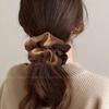 Elegant Solid Leopard Pattern Large Intestine Scrunchie For Women Girls Sweet Hair Band Hair Tie Hair Rope Hair Accessories