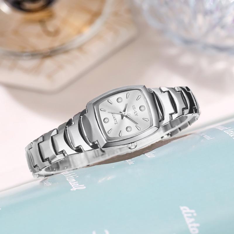 Stainless Steel Women Watch Simple Fashion Ladies Watches Quartz Elegant Luxury Rhinestone Female Wristwatch Gift Clock