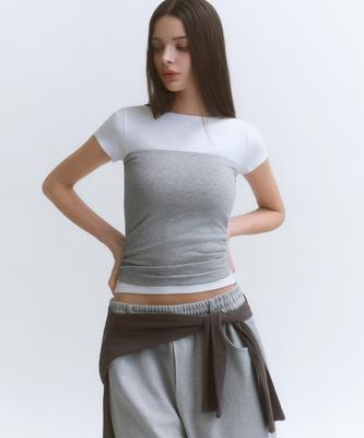 MUSINSA STANDARD WOMAN Women'S Slim Tube Top [Medium Grey]