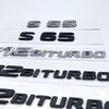 Lettere 3D S63 S65 V12 Biturbo V8Biturbo 4matic+ Emblema in ABS per Mercedes Benz W222 W223 Parafango Auto Bagagliaio Adesivo