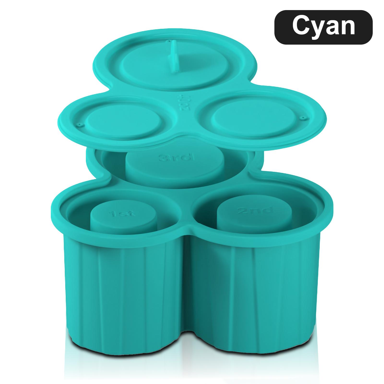 

46 унций силиконовый лоток для льда полая цилиндрическая форма для льда легко извлекаемая форма для коктейлей виски напитков кофе инструменты для мороженого циан