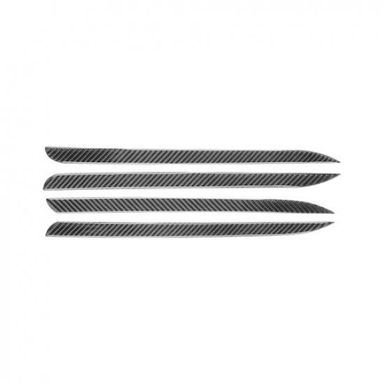 4pcs Carbon Fiber Car Interior Door Panel Cover For Toyota Highlander 2015-2018