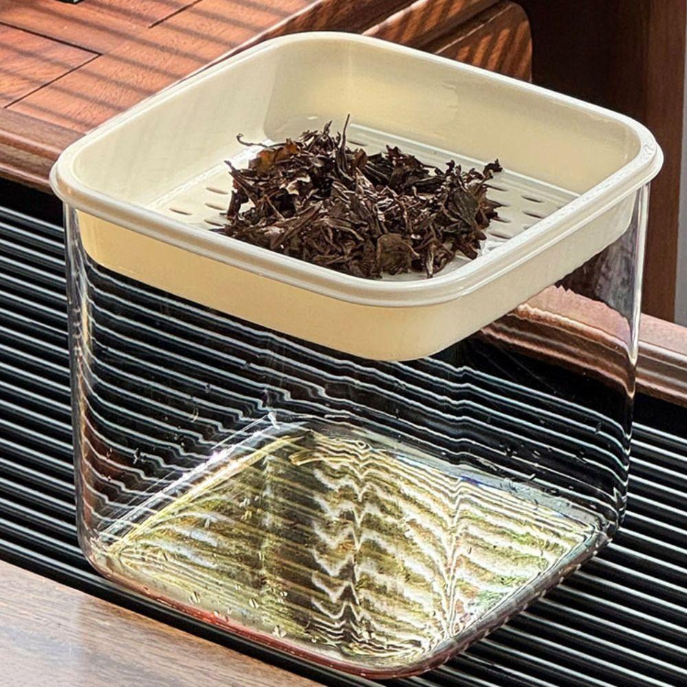 New Mini Desktop Tea Drain Bucket Drainage Detachable Desktop Trash Can Multifunctional Tea Filter Box