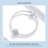 Yin Ziyun White Gold Snowflake S925 Silver Beads BSC368