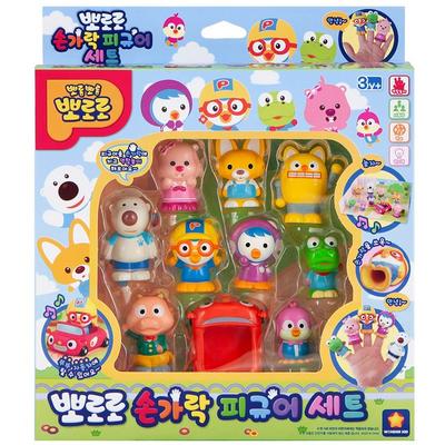 [Pororo] Finger Figure (10-piece Set) / Cutie Boong Boong Plus Car Toy (4-Piece Set), Korean Popular Toys
