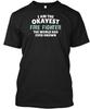 Funny Fire Fighter -worlds Okayest T-shirt Made In the USA Size S To 5XL