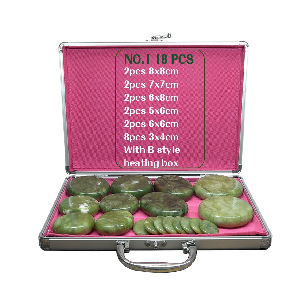 

Массажный набор Tontin с горячими камнями, нагреватель, коробка для снятия стресса, боли в спине, уход за здоровьем, точечный массаж, лавовые базальтовые камни для здравоохранения 18PCS NO.1