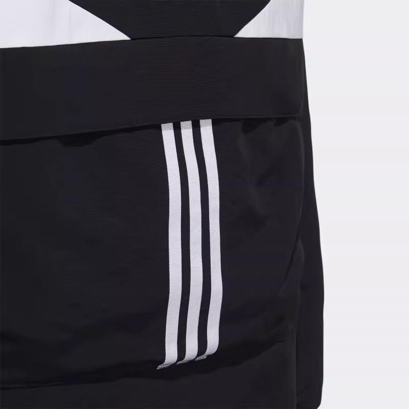 Adidas Jachetă cu glugă cu mânecă lungă Neo Color Block Jachete pentru bărbați Negru Alb H45244