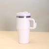Tazza da auto in acciaio inossidabile da 20 oz con manico e cannuccia, Raffreddatore di ghiaccio termoisolato per bambini