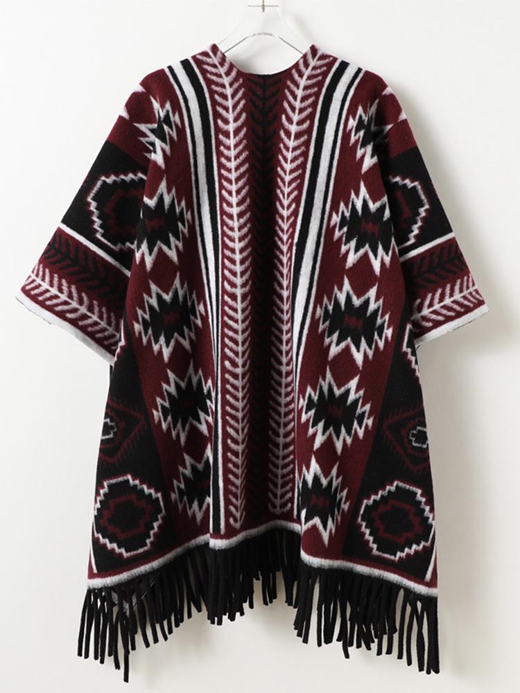 Winter Women Scarf Layers Poncho Elegant Lady Men Striped Print Tassel Wraps Shawl Casual Scarve Capa Para Mujer Pashmina Cloak