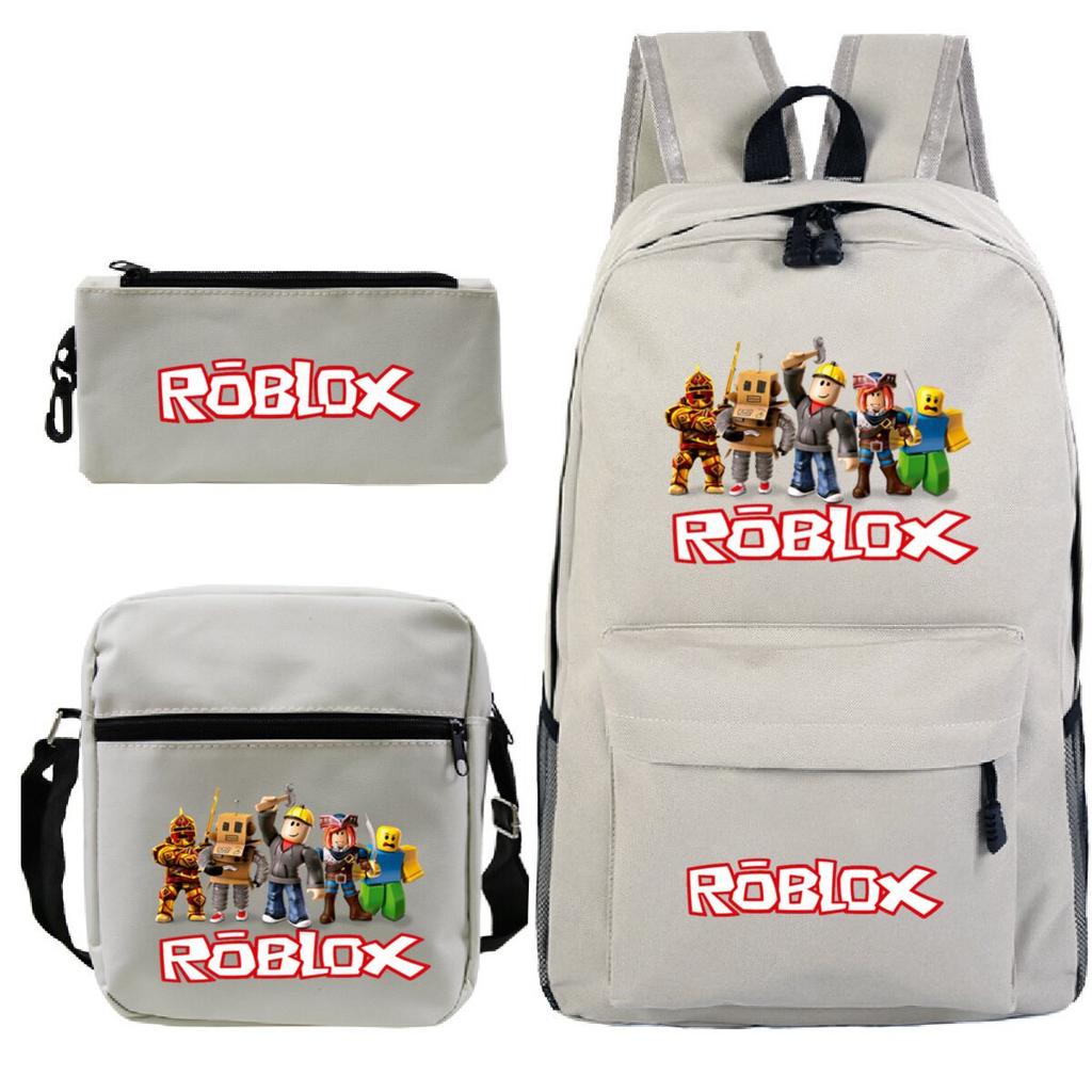 Primary And Secondary School Students Casual Schoolbag Three-Piece Cartoon Game Merchandise Printed Children'S Fashion Backpack