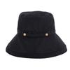 Bucket Hat Women's Summer Pure Cotton Breathable Sweat-absorbing Foldable Large Edge Sun Hat Easy To Carry