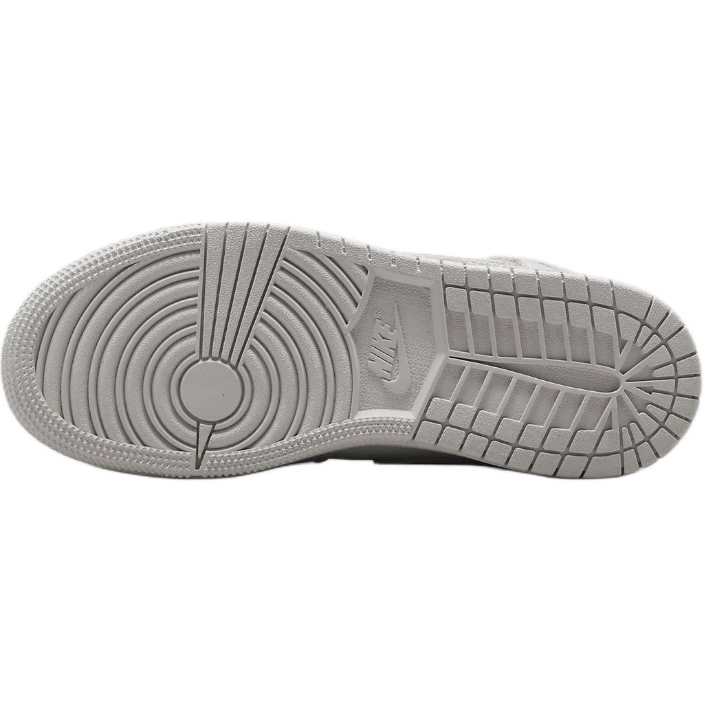 New Jordan Air Jordan 1 Anti Slip Wear Resistant Mid Top Children's Basketball Shoes Gray Teenagers FQ8088-002