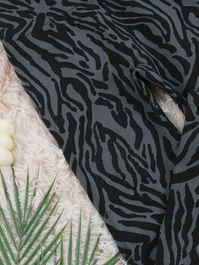 European & American High Waist Leopard Zebra Yoga Pants - Hip Lift, Slimming, Seamless Sportswear for Women.