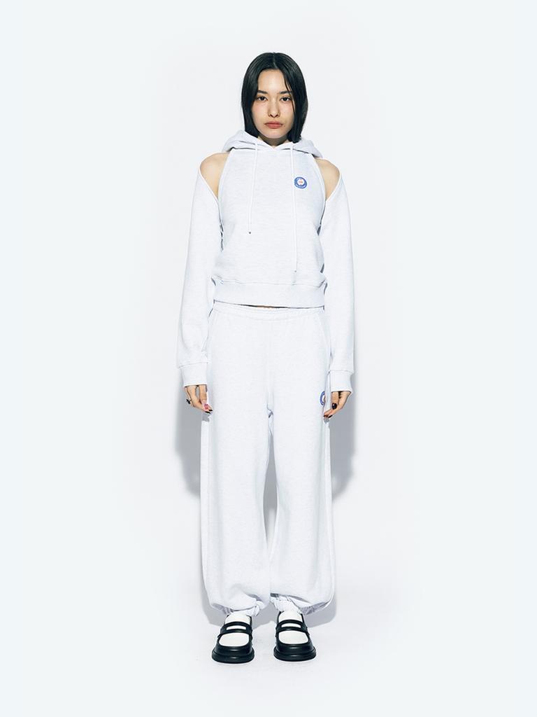 ASIF CALIE Crop Sweat Bolero White Melange