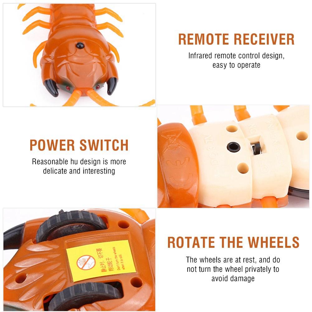 1PC Infrared Remote Control Fake Centipede Scolopendra RC Toy