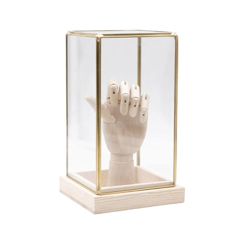 Samlarobjekt Glasmonter Monter för Samlarobjekt Displaylåda Dekorativt Hantverk för Hem och Kontor