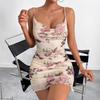 Spring/Summer French Style Rose Mesh Slip Dress