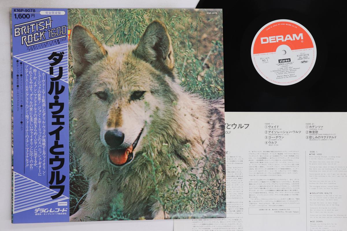 

LP Record DARRYL WAY S WOLF - Canis Lupus K16P9078 DREAM 1979 Japan Obi Rock Used