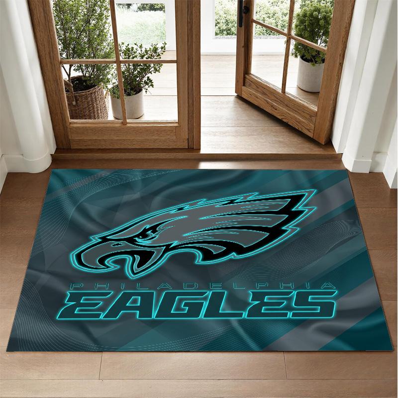 Philadelphia Eagles Design Kristall-Samt Teppich Weiche Dekorative Matte für Schlafzimmer Eingang