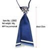 Korean Style Crystal Brooch Tie – Campus & Dance Uniform Accessory