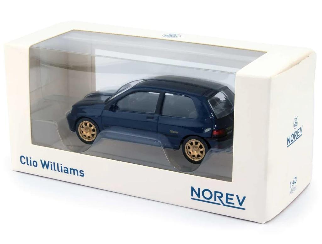 Norev 1/43 Scale Renault Clio Williams 1993 Blue NOREV Clio Williams JET-CAR Diecast Car