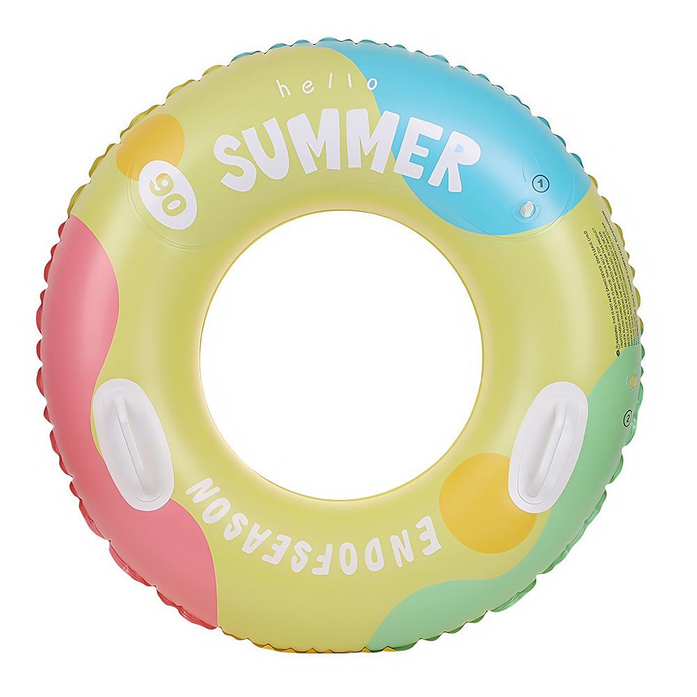 Xiaolv Inflatable Swimming Ring with Handle: Thickened Double Airbag for Adults