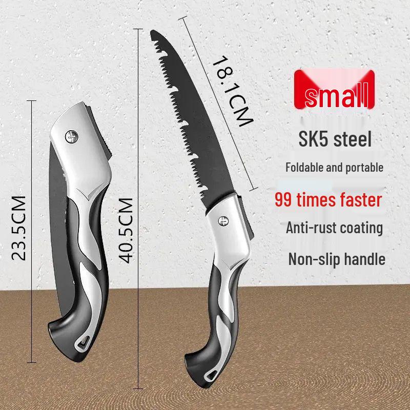 High Manganese Steel Folding Hand Saw for Woodworking and Outdoor Use - Free Shipping