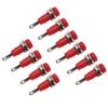 10Pcs J.40003 2mm Banana   Panel Socket Extended Post Plug Adapter for Electronic Instrument