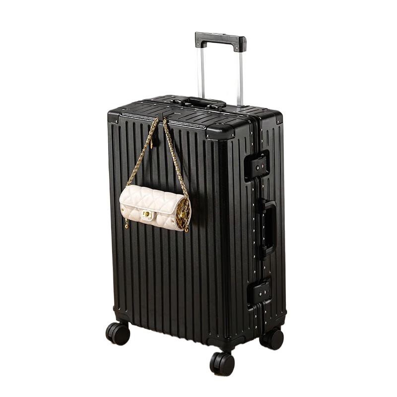 TOBERLIR Large Capacity Aluminum Frame Suitcase