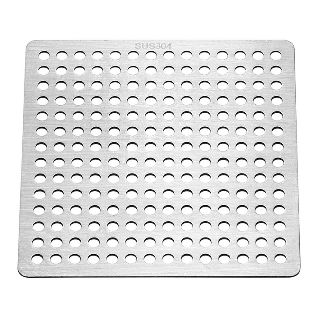 Square Drain Cover Stainless Steel Bathroom Shower Sink Strainer Drain Hair Filter Cover Bathroom Kitchen Sink Drain Protector