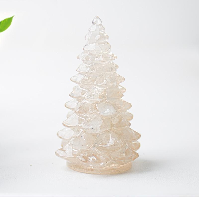 

Resin Crystal Christmas Tree Tabletop Ornament With Elegant Finish For Celebration Gift Style A,58mm