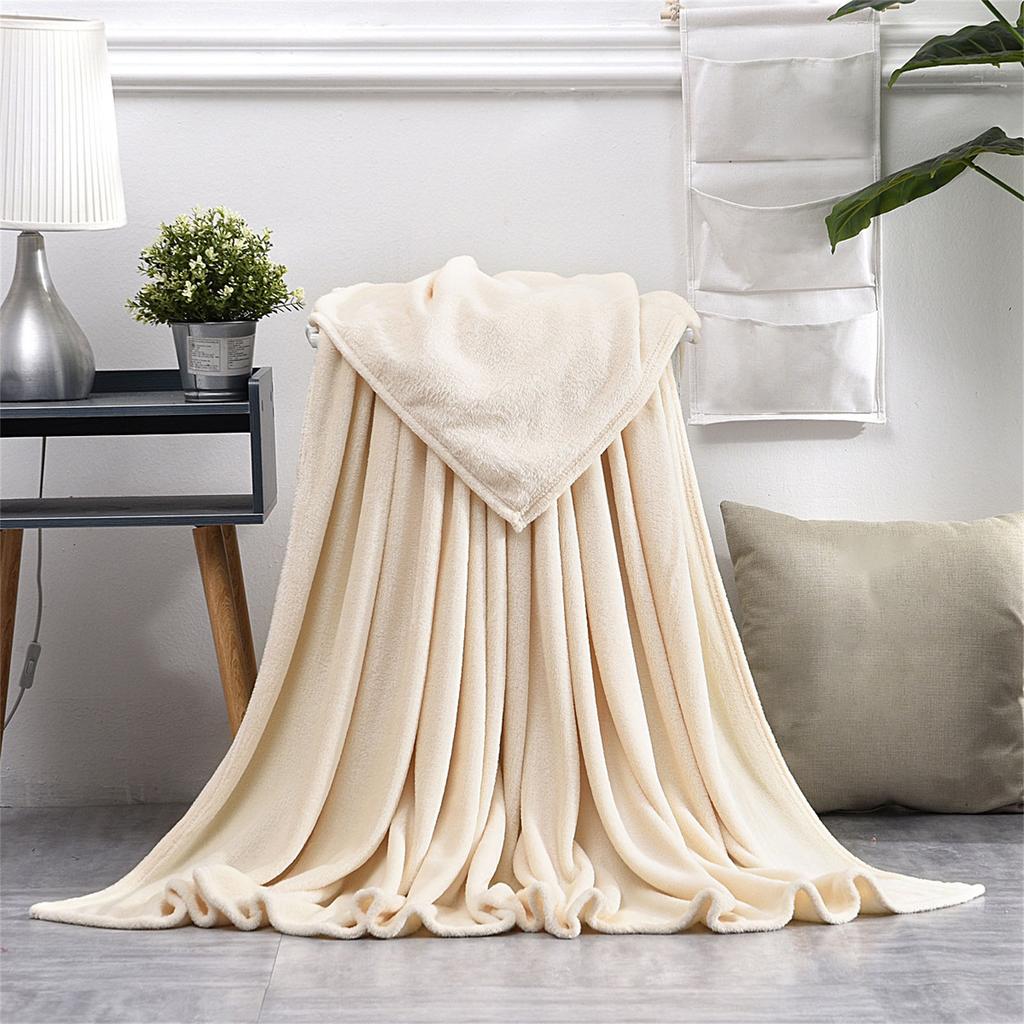 Faux Blanket, Super Soft Warm Solid Warm Micro Plush Fleece Blanket Throw Rug Sofa Bedding, Cozy &  Blanket