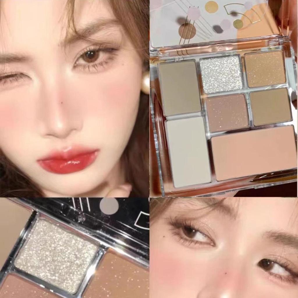 9 Colors Matte Shimmer Eyeshadow Pallete Glitter Eyeshadow Waterproof Lasting Eye Pigments Eyeshadow Beauty Makeup Cosmetic