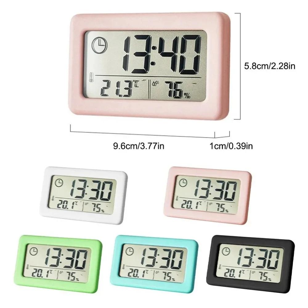 Monitor Alarm Clock Temperature and Multifunctional Table LCD Hygrometer Electronic Humidity Thermometer Home. Digital Wall