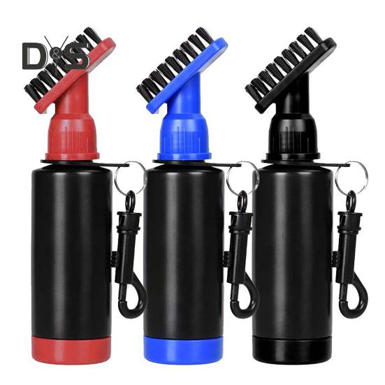 Golfschläger-Reinigungsbürste, Quetschwasserflasche, Golfschlägerreiniger mit Clip, wichtiges Golfzubehör für Golfer