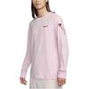 Nike Série Dia dos Namorados Camiseta Casual de Manga Comprida com Gola Redonda de Cor Sólida Masculina Tops Rosa Espuma FV3994-663