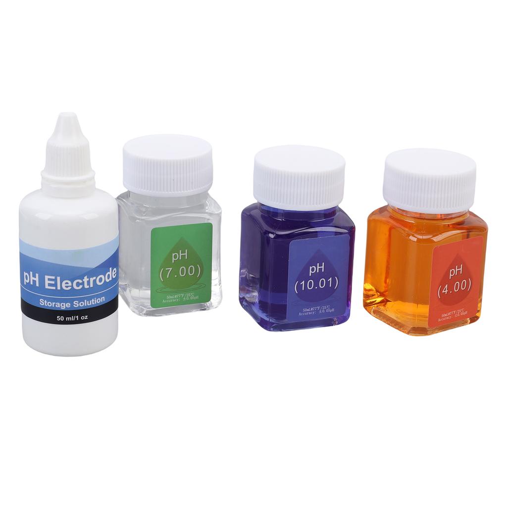 PH Calibration Solution Kit 50ML PH 7.00 4.00 10.01 Calibration Solutions with 30ML PH Probe Protective Liquid